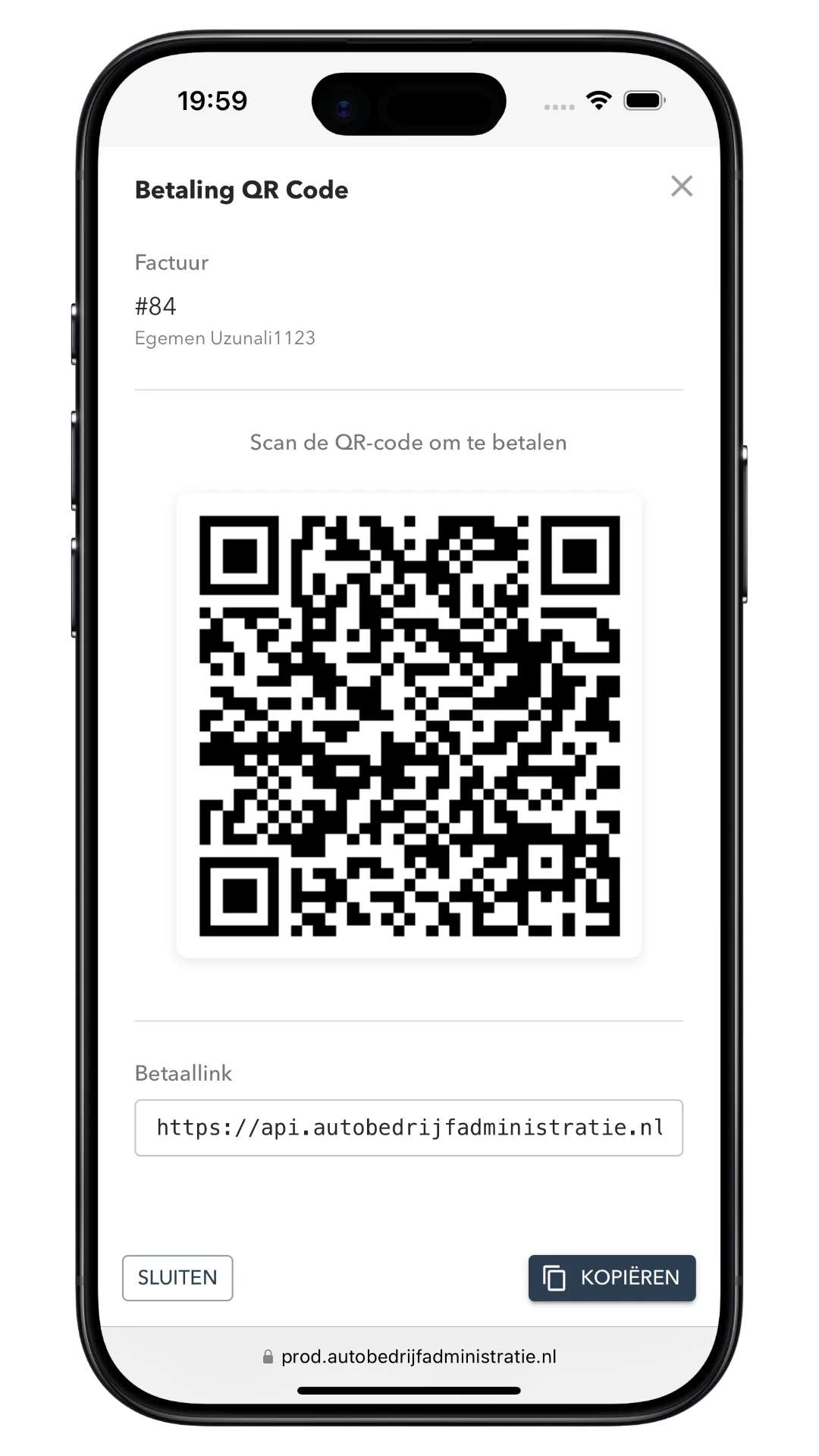 QR betaling